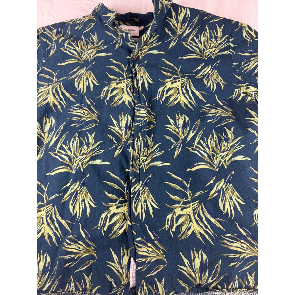 Goodfellow & Co Mens Tropical Leaf Print Button Up‎ Shirt Size XL